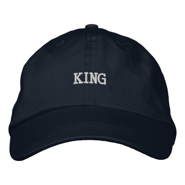 Boné KING Texto Ajuste perfeito e conforto o dia todo - (Frente)
