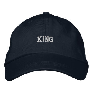 Boné KING Texto impresso Nome Acessórios para cabelo Ch