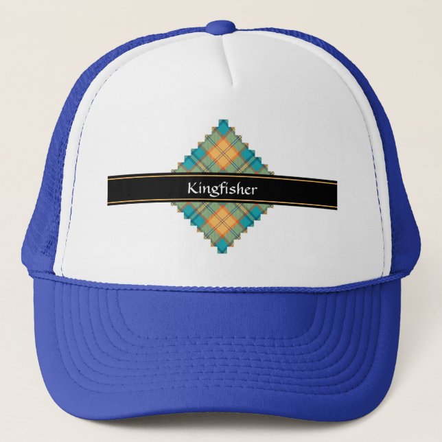 Boné Kingfisher Tartan Trucker Hat (Frente)