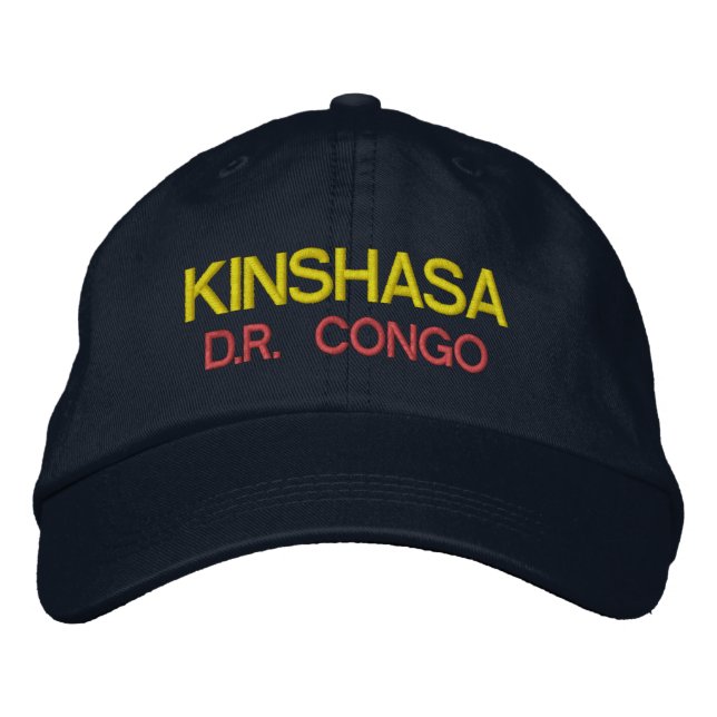 Boné Kinshasa - Chapéu Emboidado do Congo (Frente)