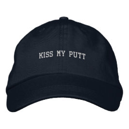 Boné 'Kiss My Putt' Playful Dad Golf Style Funny Sporty