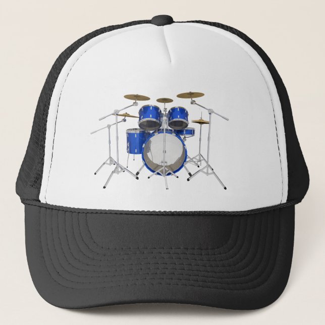 Boné Kit do tambor azul: (Frente)