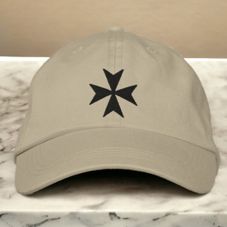 Boné Knights Hospitaller Cross Maltês