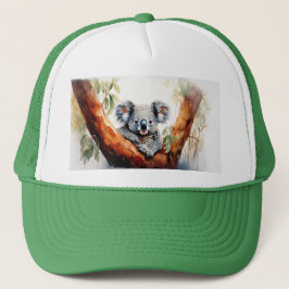 Boné Koala Sentado em uma árvore de chiclete