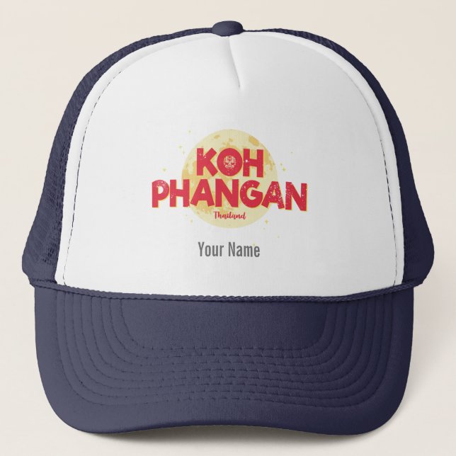 Boné Koh Phangan com a ilha de colheita de lua Tailândi (Frente)
