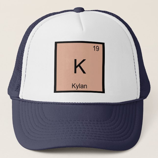 Boné Kylan Nome Química Elemento Tabela Periódica (Frente)