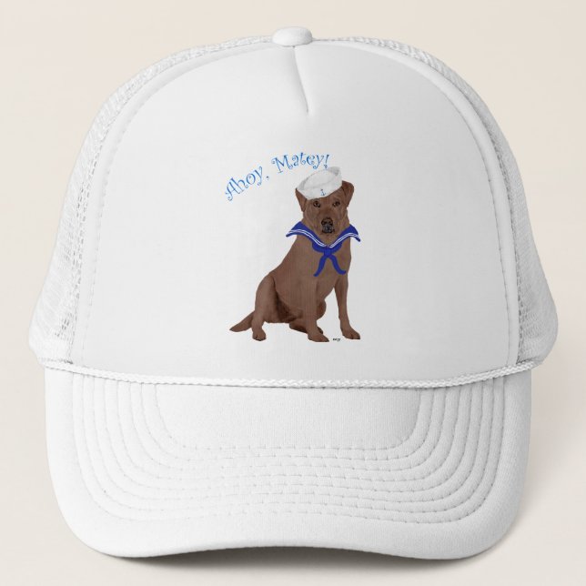 Boné Labrador Retriever Marrom Chocolate (Frente)