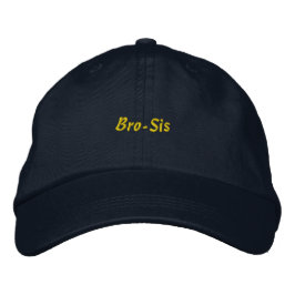 Boné Laço entre Irmãos Personalizado Texto Azul-Marinho