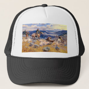 Boné Laços de Charles M. Russell e Cavalo rápido (191