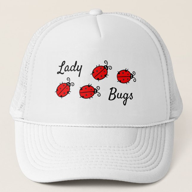 Boné Lady Bugs Design Trucker Hat (Frente)