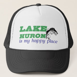 Boné Lago Huron é meu lugar feliz