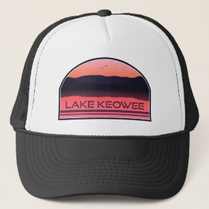 Boné Lago Keowee South Carolina Red Sunrise