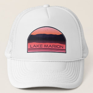Boné Lago Marion South Carolina Red Sunrise