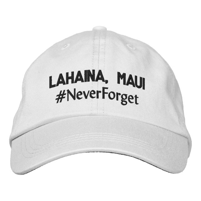 Boné Lahaina, Maui #NuncaEsqueça Ajustável (Frente)