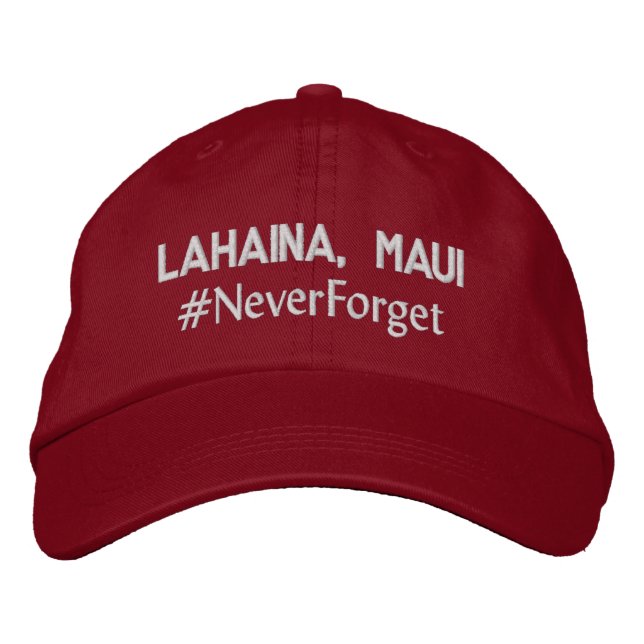 Boné Lahaina, Maui #NuncaEsqueça Ajustável (Frente)