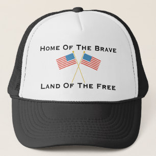 Boné Lar dos Bravos Bandeira Americana Chapéu Terra Liv