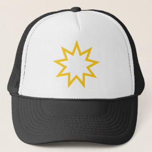 Boné Laranja da estrela de Bahai