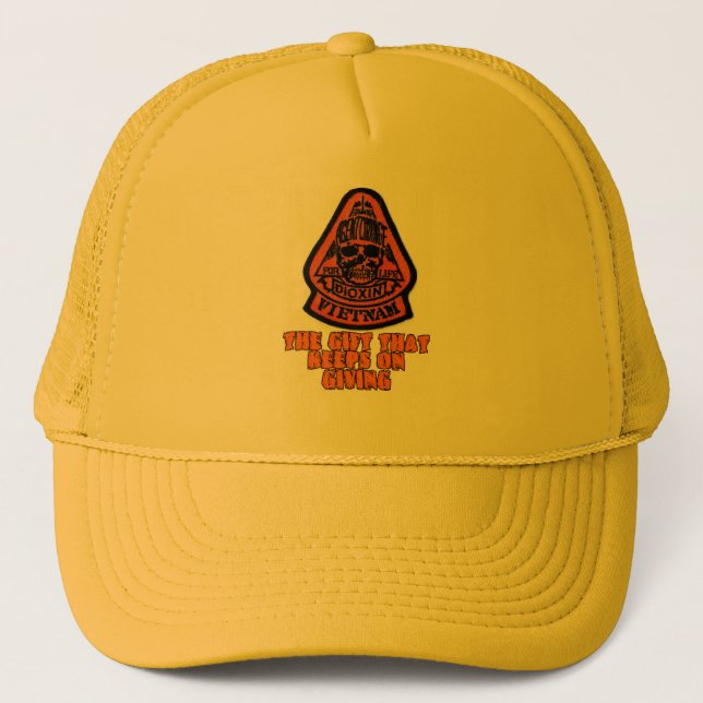 Boné laranja de agente (Frente)