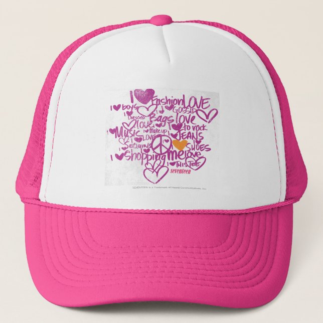 Boné Laranja/roxo dos grafites (Frente)