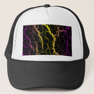 Boné Lava de Espaço Rachada - Roxo/Amarelo