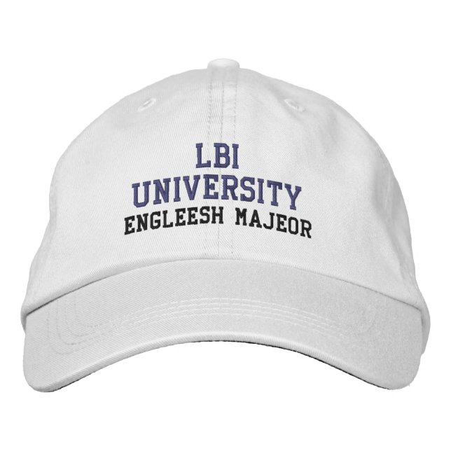 BONÉ LBI UNIVERSITY (TM) ENGLEESH MAJEOR (Frente)