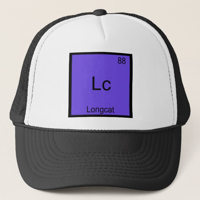 Boné Lc - Camiseta engraçada com símbolo de química do  (Frente)