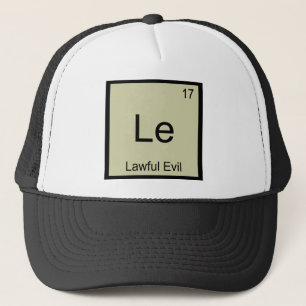 Boné Le - Lawrence Mau Funny Chemistry Element Symbol T