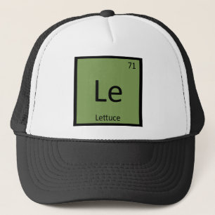 Boné Le - Química do Legume Alface Tabela Periódica