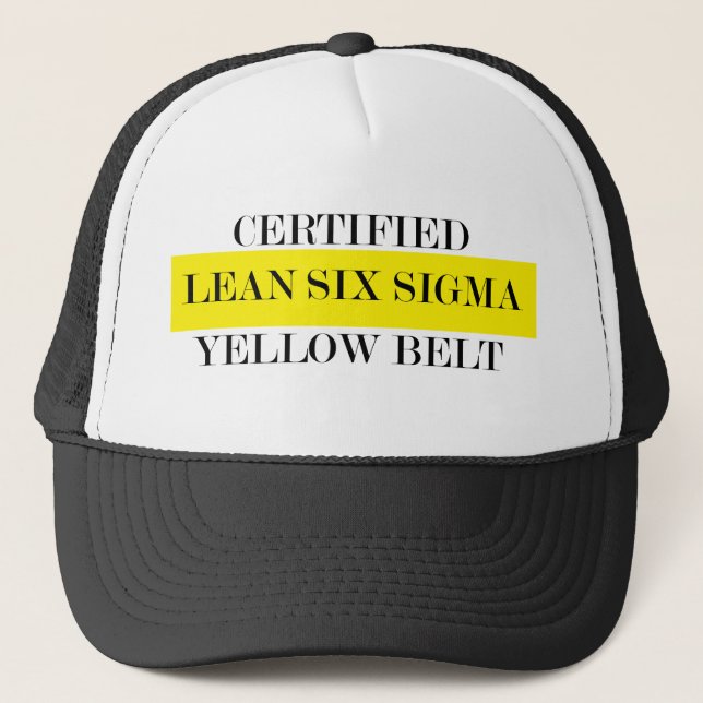 Boné Leans Six Sigma Yellow Belt Hat (Frente)