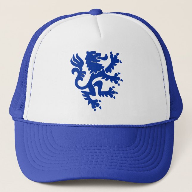 Boné Leão Heráldico 01 - Azul Marinho (Frente)