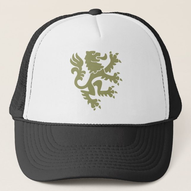 Boné Leão Heráldico 01 - Khaki (Frente)