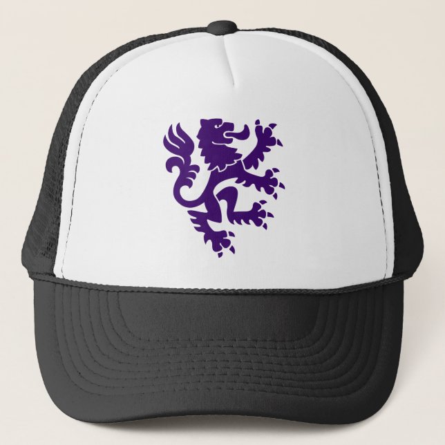 Boné Leão Heráldico 01 - Roxo Profundo (Frente)