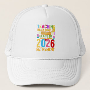 Boné Legado de Ensino Completo Turma de 2026 Aposentado