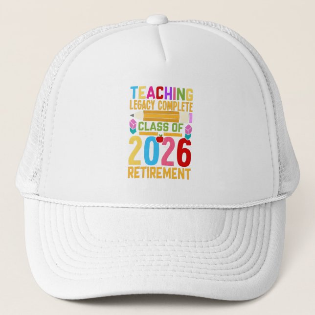 Boné Legado de Ensino Completo Turma de 2026 Aposentado (Frente)