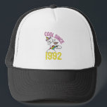 Boné Legal Desde 1992, Dabbing Unicorn Cat aniversário<br><div class="desc">Legal desde 1992. Um presente de excelente aniversário para qualquer amante de os animais cujo animal favorito é o gato. Um presente de aniversário ideal para quem ama o gato unicórnio Dabbing.</div>
