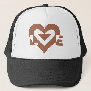 Boné Legal Gráfico de Amor, Mocha Brown