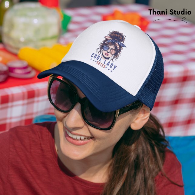 Boné Legal Lady Votes Vintage Mensagem Cabelo Eleição (Criador carregado)