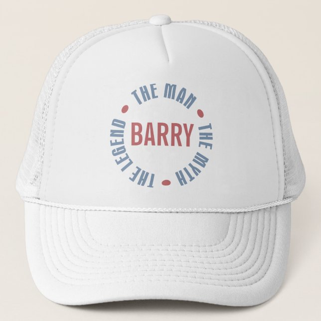 Boné Legenda do mito do homem de Barry customizável (Frente)