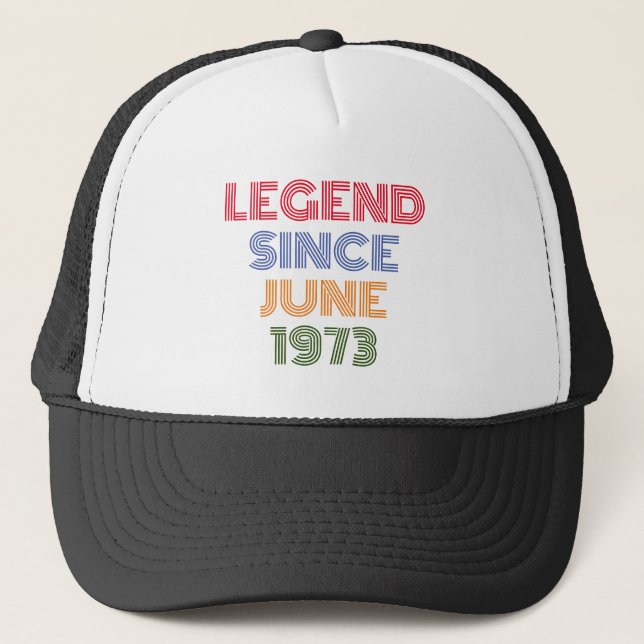 BONÉ LENDÁRIO DESDE JUNHO DE 1973 ANIVERSÁRIO NA MODA (Frente)