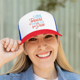 Boné Lentos Runners Club Funny Slony Blue Orange Text