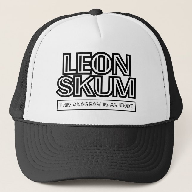 Boné Leon Skum | Este Anagram É Um Idiota (Frente)