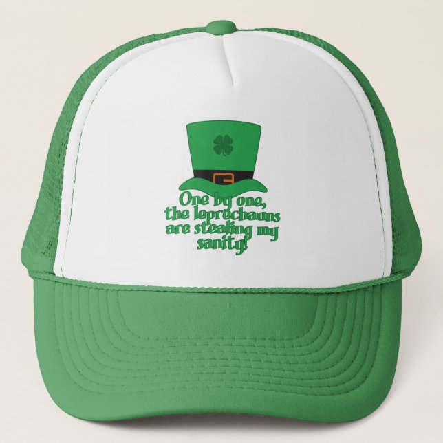 Boné Leprechauns roubando chapéus da Sanidade (Frente)