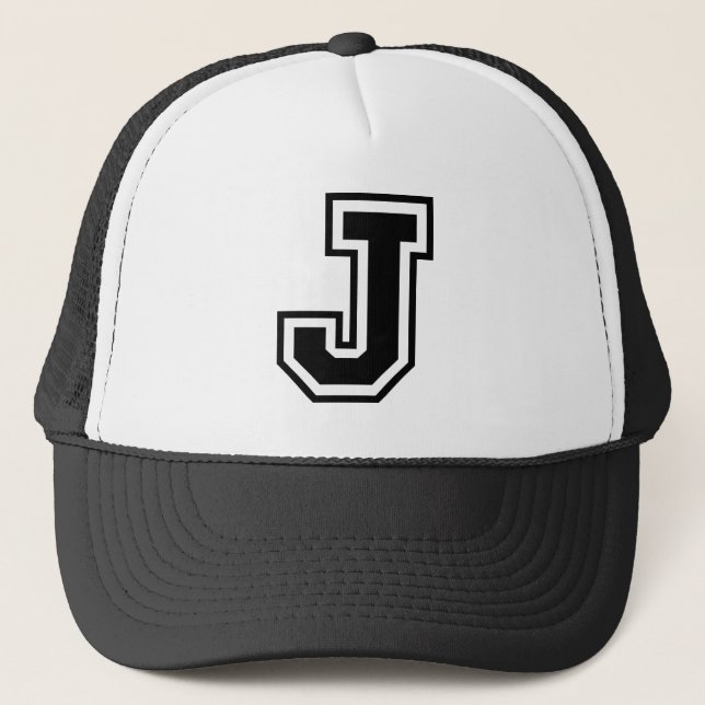 Boné Letra clássica "J" Trucker Hat (Frente)