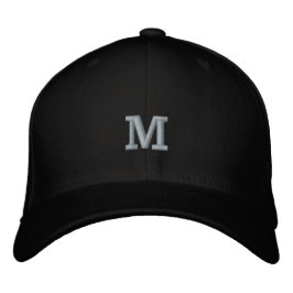 Boné Letra Inicial M Monograma Flexfit Wool
