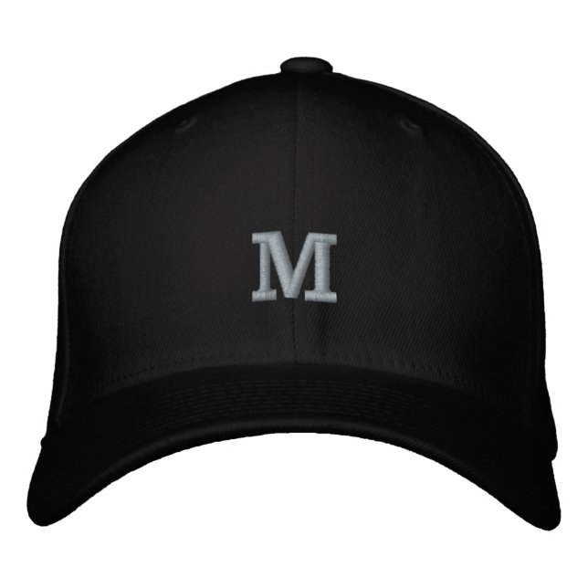 Boné Letra Inicial M Monograma Flexfit Wool  (Frente)