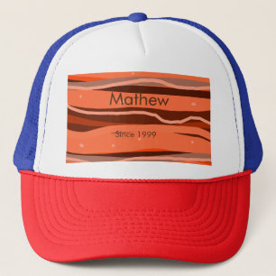 Boné letra inicial simples monograma acrescentar nome m