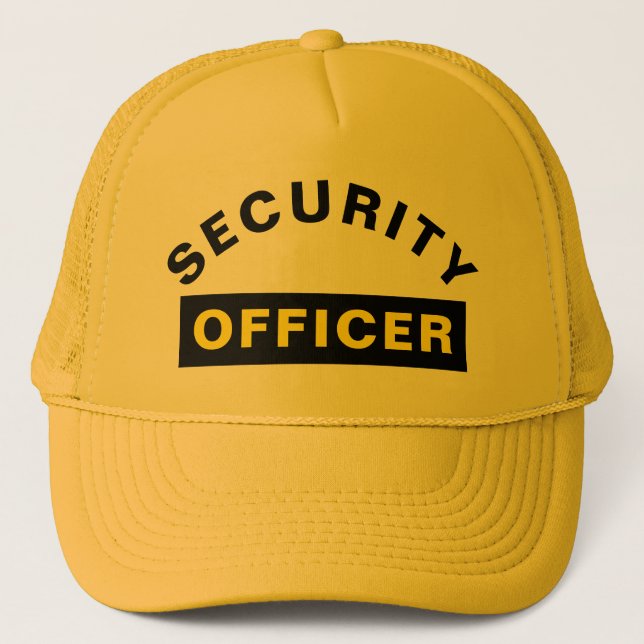 Boné Letreiro de Oficial de Segurança Personalizável Am (Frente)