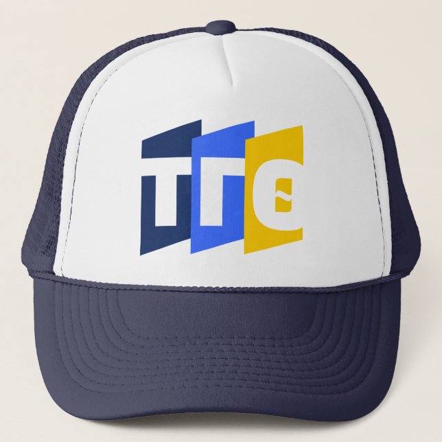 Boné Letters Trucker Hat - Marinho com 55.a Letras de L (Frente)