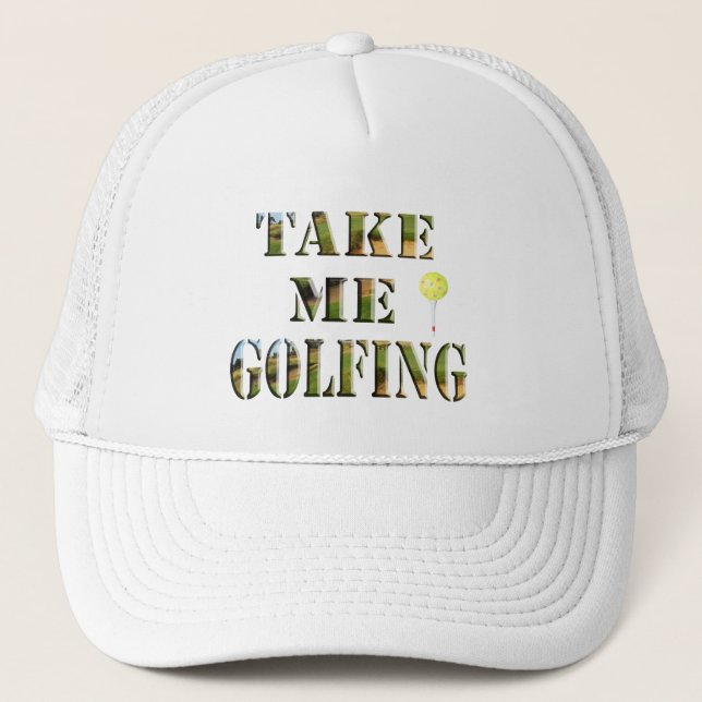 Boné Leve-Me Golfe. (Frente)