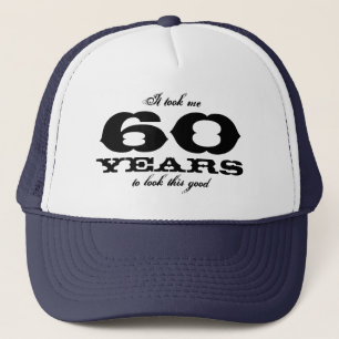 Boné Levei 60 anos para olhar esse bom chapéu de aniver